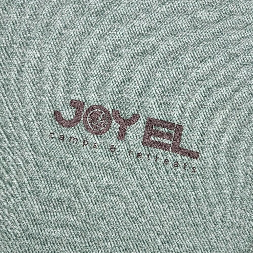 Joy El Camps & Retreats Hope Faith T Shirt SZ L Green Christian Graphic Outdoors - Picture 3 of 9